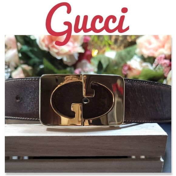 Authentic Gucci Leather Belt - Picture 1 of 16